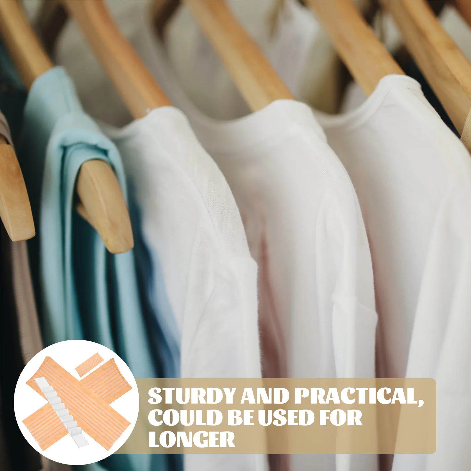 

100Pcs Silicone Hanger Grip Strips Strong Adhesive Non-Slip Clothes Hanger Accessories for Home Shop Wardrobe Management