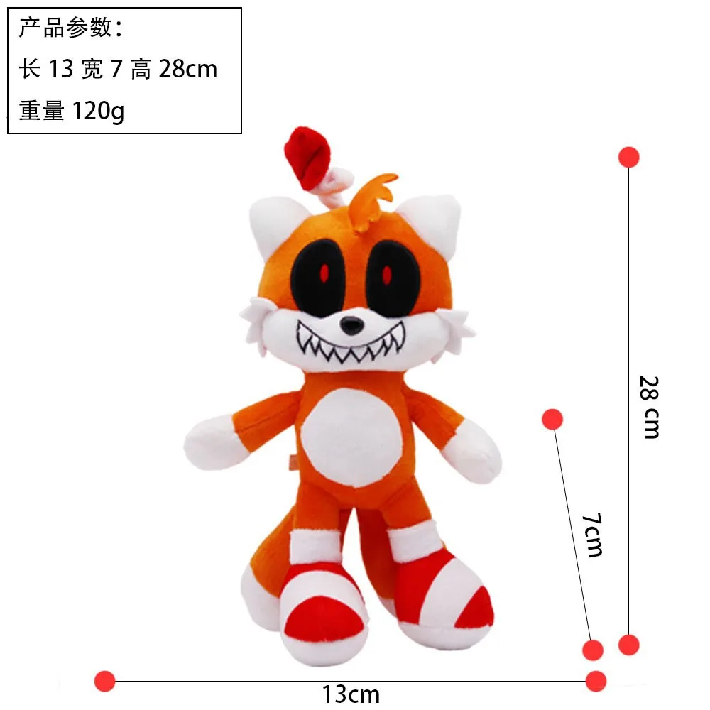 28cm Spot Sonic Exe Game Spirit Hell Sonic Plush Doll Plush Toys Gifts for Children Around The Game