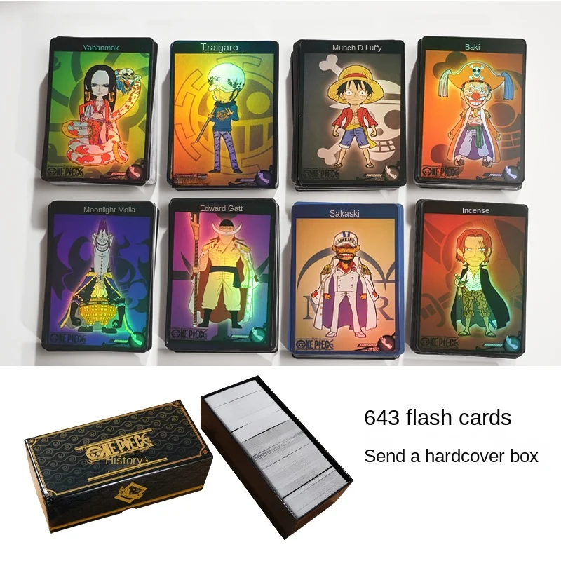 

ONE PIECE Nika Monkey D. Luffy Kaidou ACE 645PCS SET Card Collection Set Character Animation Peripheral Anime Flashcards Warrant