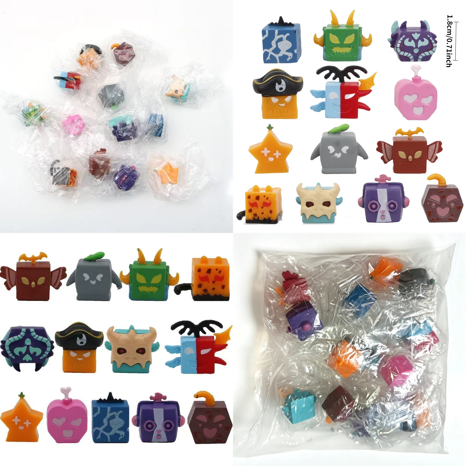 A2026 Neues Modell 13/24-teiliges Blox Fruit Figuren-Set Spielzeug Blox Fruit Figurine Blox Fruit Kitsune PVC-Spielfigur Ornamente Deko-Geschenke