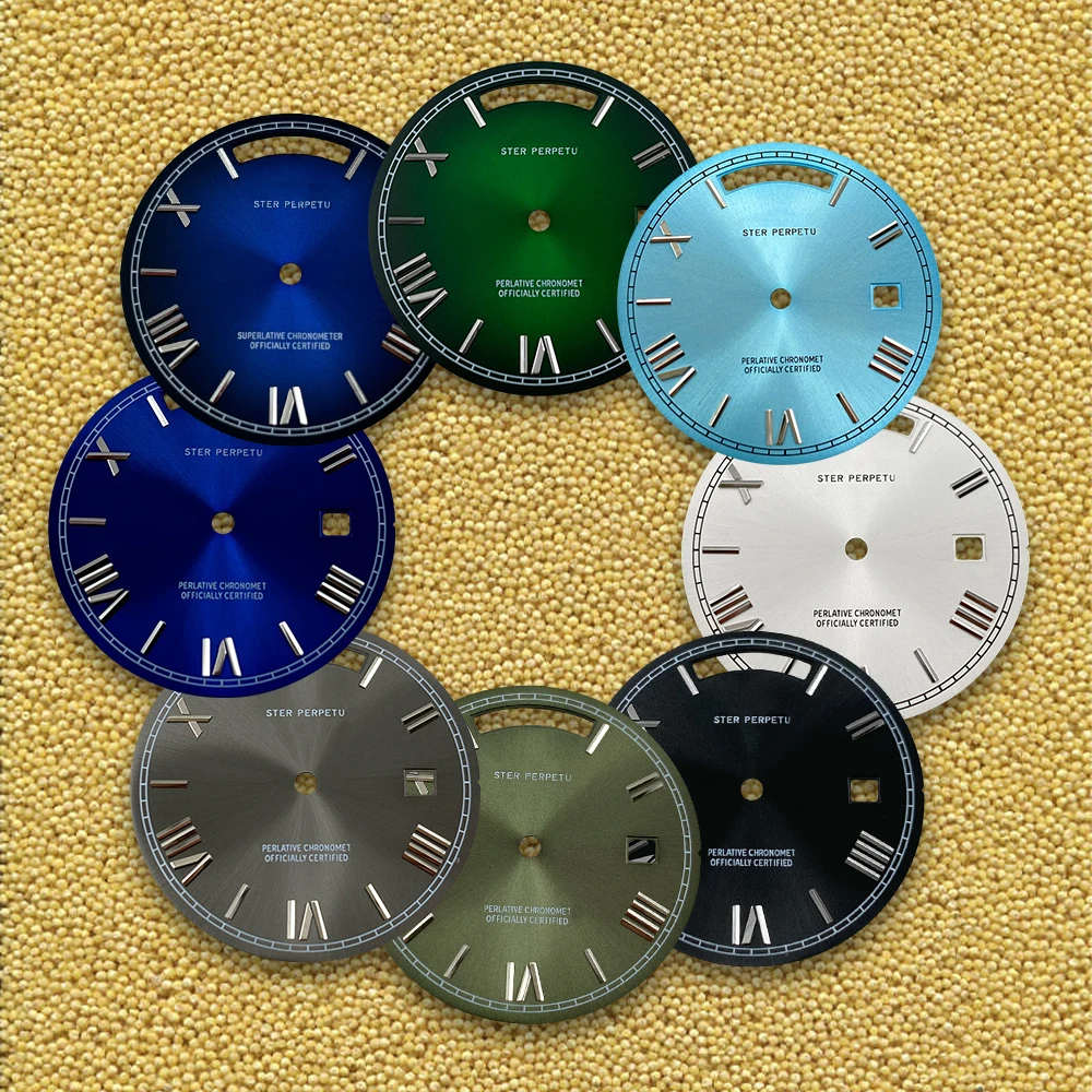 

Latest styles 31mm S Logo Dial Day And Date Arab Sunray Dial Suitable For 8285 Movement Watch Modification Accessories