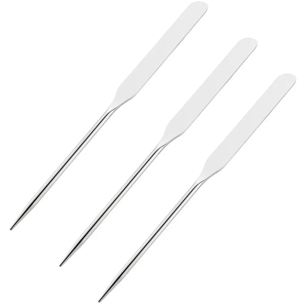 

3Pcs Makeup Mixing Spatula Stainless Steel Palette Stick Tool Set Blender Color Mixer Beauty Accessories