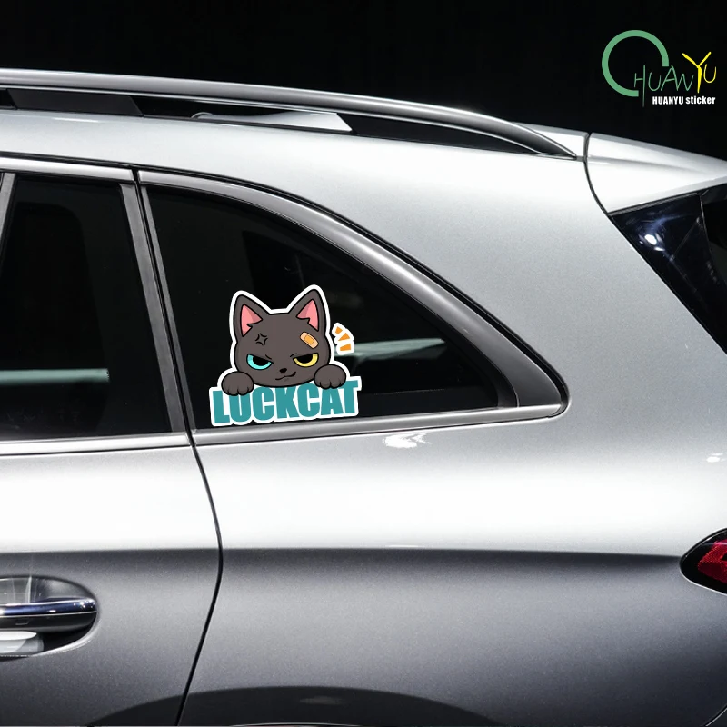 Zhaoji Cat Car Sticker Personalized Creativity Cute Cat Car Sticker Scratch Sticker Motorcycle Reflective Decoration Sticker