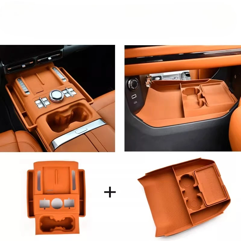 

For JETOUR G700 2025 Complete set of wireless silicone storage pads water cup anti slip pads central control gear shift panel