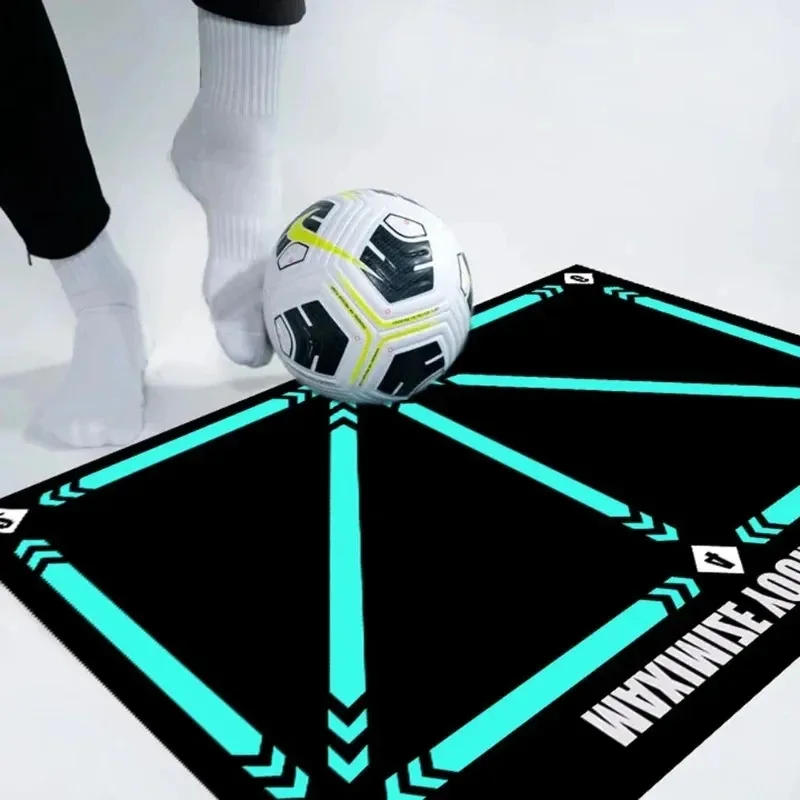 ﻿ Football Training Mat 90cm Durable Non Slip Foldable Ball Control Step Carpet Indoor Soundproof Fitness Mat training