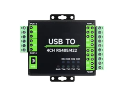 Industrial Grade Isolated USB to RS485/422 Converter, Support USB to 2-way RS485+2-way RS485/422 FT4232HL Chip