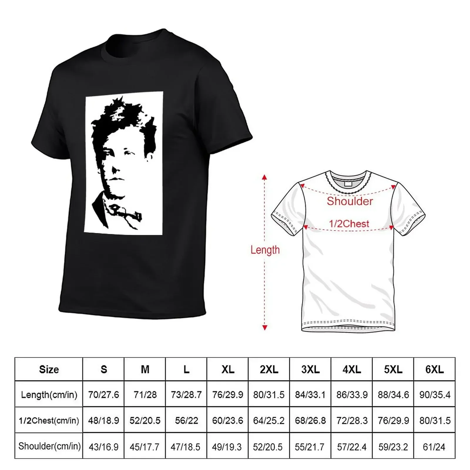 Poet Arthur Rimbaud Stencil Essential T-Shirt summer top kawaii clothes graphic t shirts man clothes funny t shirts men