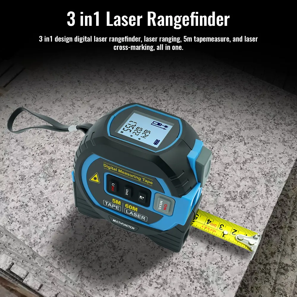 3-In-1 Laser Tape M…