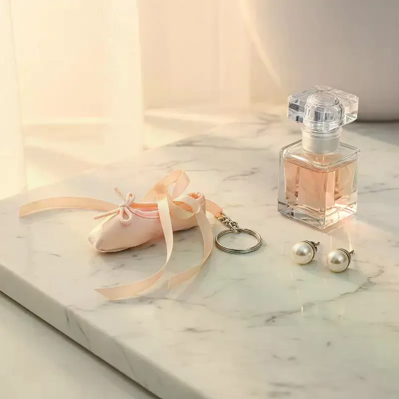 Ballet Shoes Keychain Handmade Mini Pendant Creative Bag Hanger Phone Charm for Dance Teachers Thanksgiving Day Gift