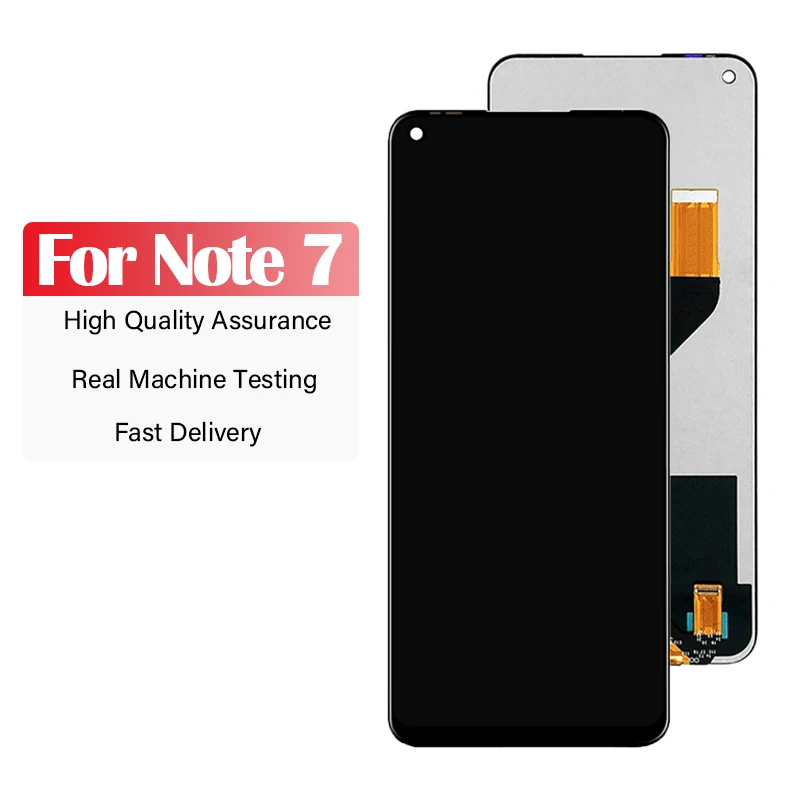 Layar LCD untuk Infinix Note 7, rakitan Digitizer layar sentuh LCD 6.95 inci X690 X690B dengan alat perbaikan dan lem untuk note 7