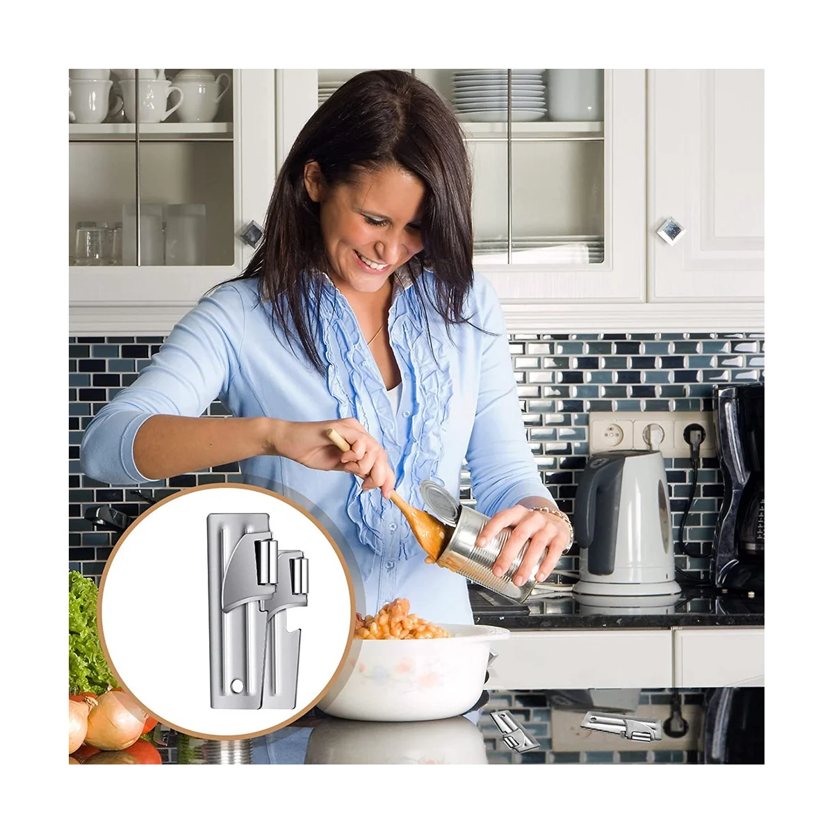P-38 and P-51 Can Openers Stainless Steel Camping Can Opener Portable Can Opener for Kitchen Travel Camping