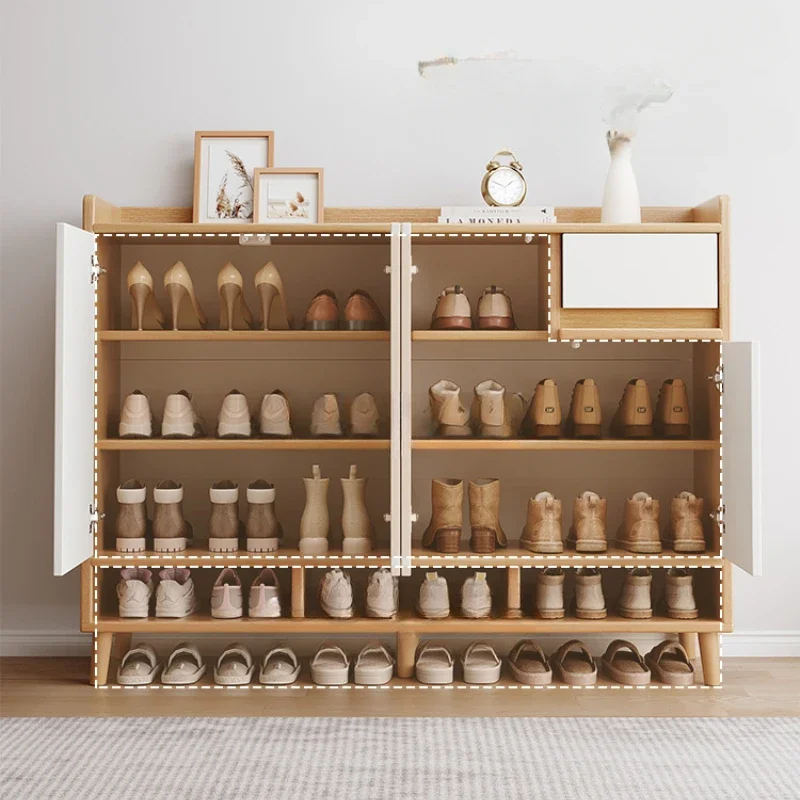 Cabinet Drawer Living Room Cabinets Balcony Furniture Vertical Space Saving Shoe Rack Hallway Stand Shoes Storage Organizer Home image 3