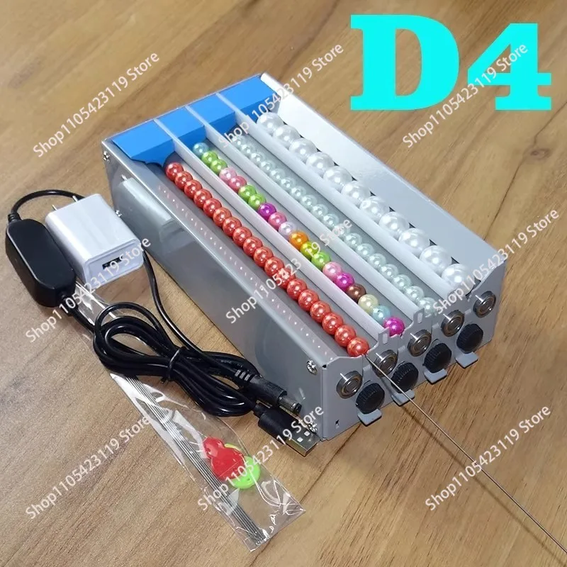4 Channels Versatile Bead Threading Machine Adjustable Speed & Multi-Channel Options for Unique Beads
