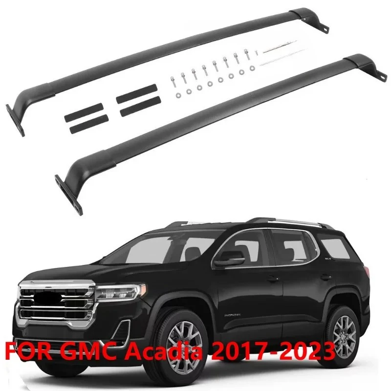 For GMC Acadia 2017-2023, 220lbs Roof Rack Cross Bars Luggage Rails