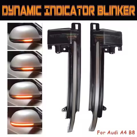 Dynamic Blinker Mirror Light for Audi A3 8P A4 A5 B8 Q3 A6 C6 4F S6 LED Turn Signal Side Indicator B8.5 SQ3 A8 D3 8K S4 S5