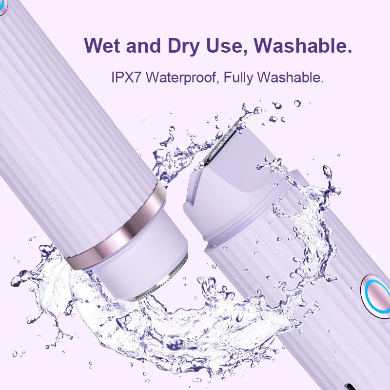 Painless Hair Removal Epilator USB Rechargeable Trimmer Women BodyFace Leg Armpit Bikini Hand Pubic Shaver Hair Remover