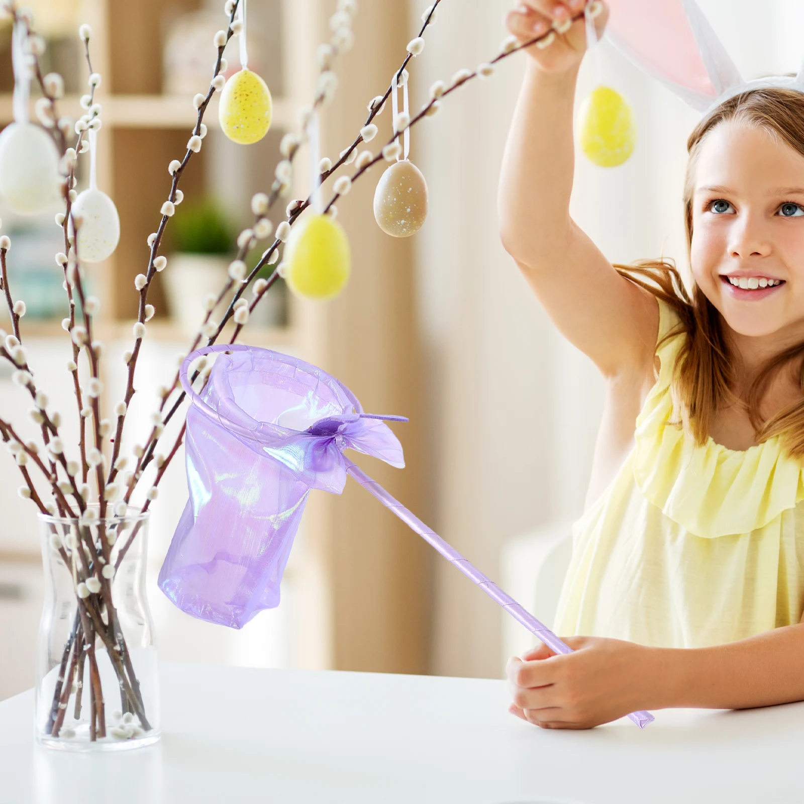 

Easter Cloth Gift Bags Lovely Easter Favor Candy Pouch Party Treat Bags for Egg Hunts Festival Supplies Packing Pouches