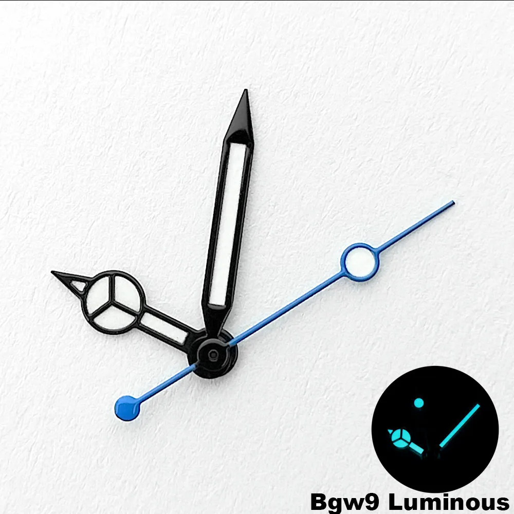 Uhrzeiger bgw9/C3 Blau Grün Leuchtend passend für NH-35-36 Uhrwerk Mechanische Armbanduhr Zubehör Silber Gold Roségold Schwarz Rot – Detail 13