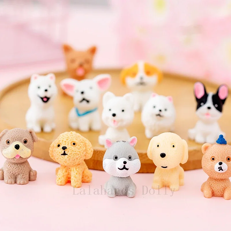 Dollhouse Cute Resin Mini Decorations for Dogs, Instagram Creative Trinkets, Car Trinkets, Doll House Tabletop Decorations