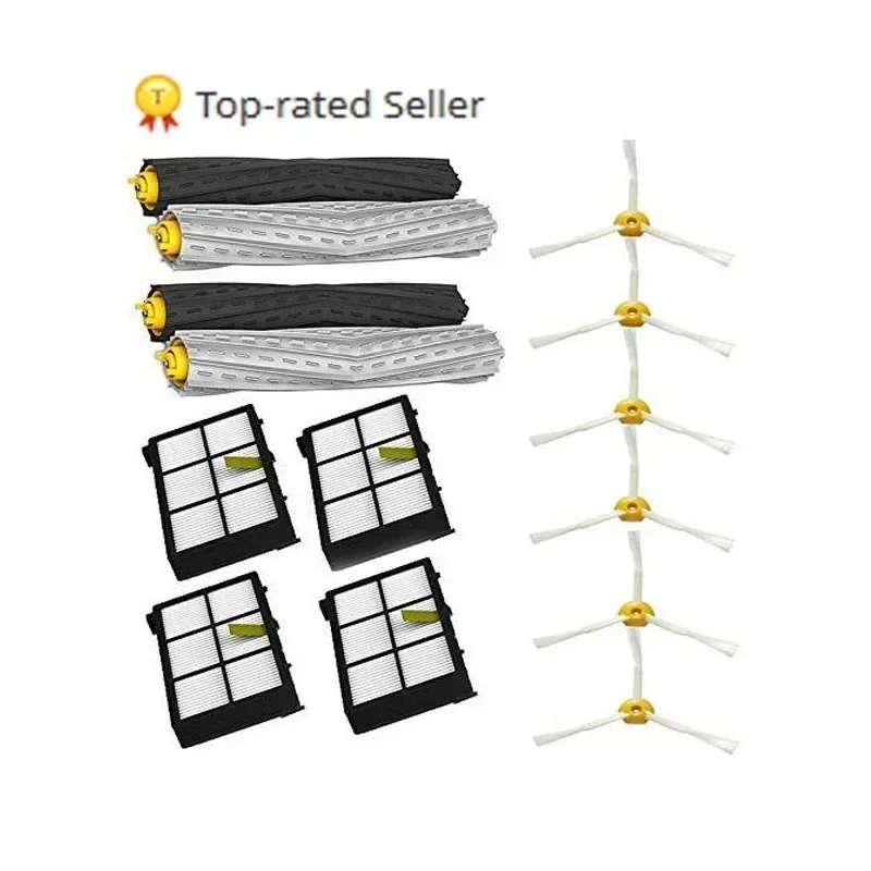 

High Quality Tangle-Free Debris Extractor & Hepa filter & side brush for iRobot Roomba 800 900 Series 870 880 980