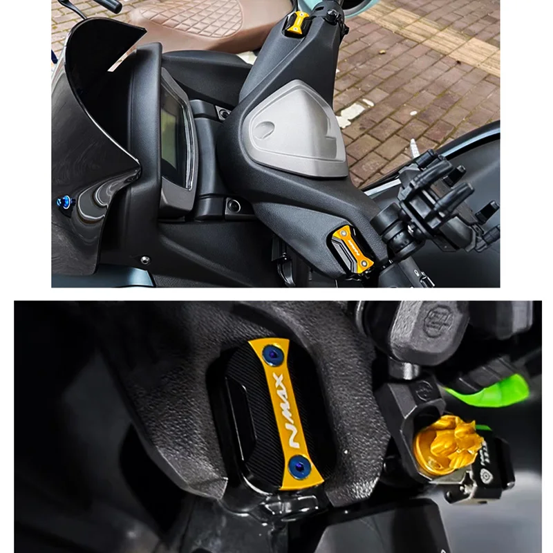 

For YAMAHA NMAX125 NMAX155 NMAX N-max 125 155 nmax155 2015-2023 Motorcycle Front Brake Fluid Reservoir Cover Cap Guard Protector