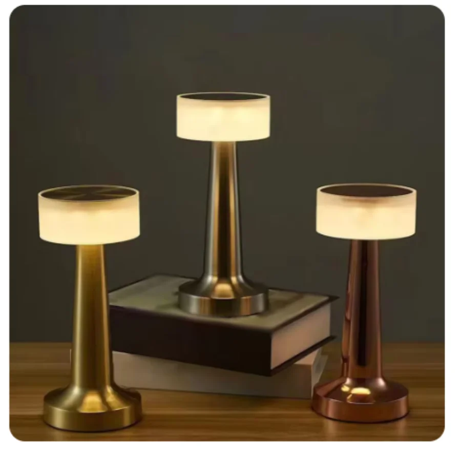 Retro Bar Led Lamp Battery Operated Rechargeable Desk Light Restaurant Table Lamp For Outdoor Bedside Room Night Light Decor
