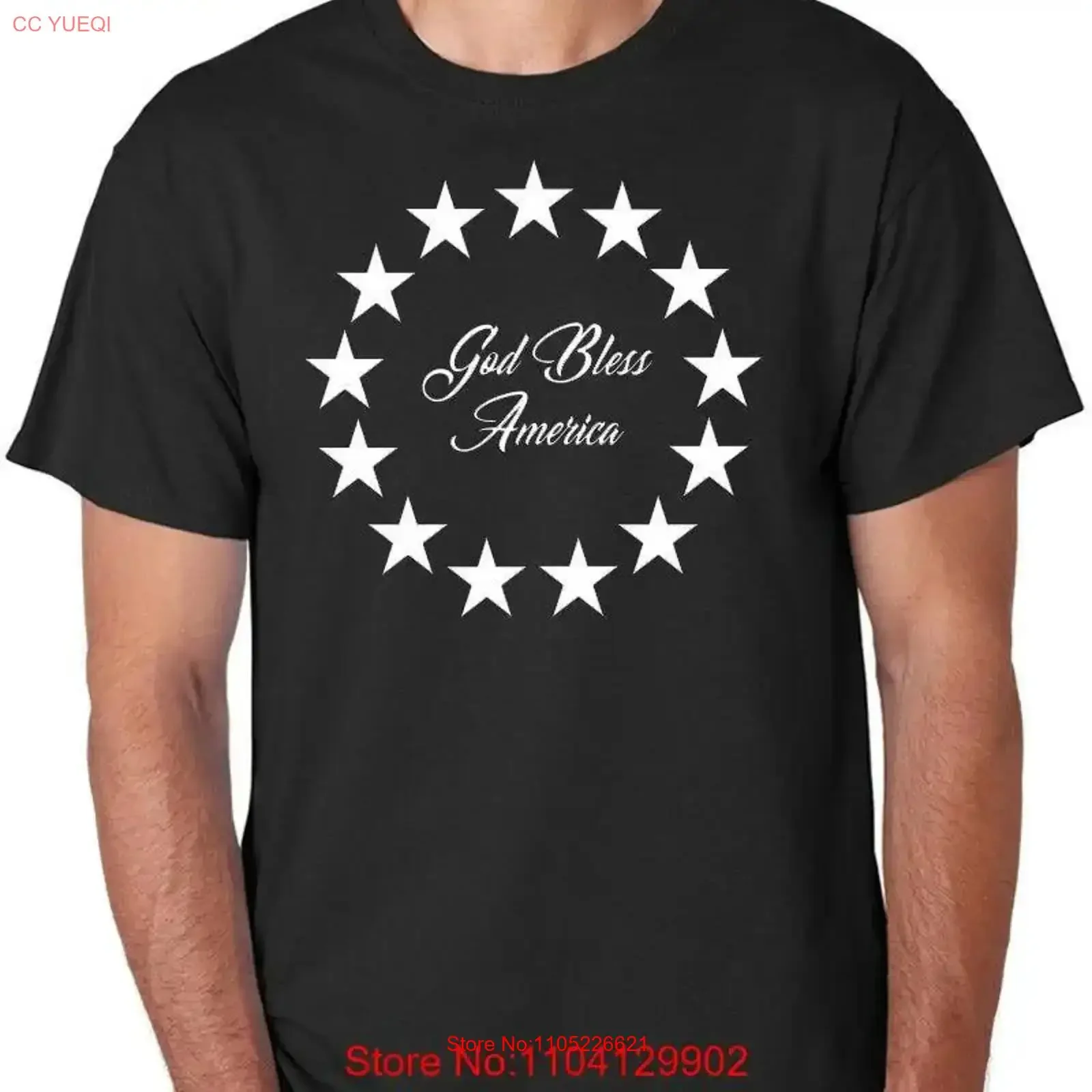 God Bless America Flag T Shirt Betsy Ross Colonial Patriotic USA vintage Washed homme graphic streetwear Versatile