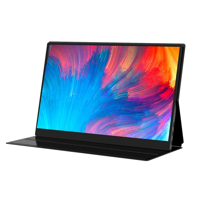 Monitor portátil de jogos com retroiluminação LED, tipo C HD para Switch, PC, TV Box, EU Plug, 15,6 pol, 1920x1080