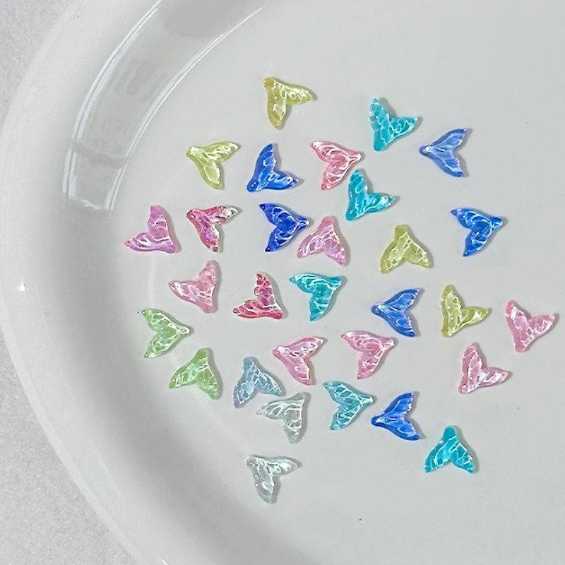 

Mermaid Tail Water Ripple Dreamy Moon Summer Dolphin Shell Star Heart Pearl Starfish Nail Art Accessories Decorations Rhinestone