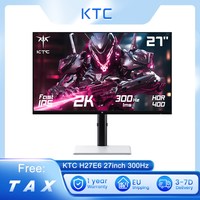 KTC H27E6 27“ Gaming Monitor, 2560*1440 QHD Fast IPS Screen, 300Hz Refresh Rate, HDR 400, 1ms Response Time, FreeSync & G-Sync