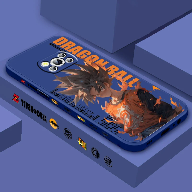 Cartoon Cool D-D-Dragon Ball Liquid Left Rope per Xiaomi Mi Poco X6 X5 X4 X3 M6 M5 M5S M4 M3 F5 F4 F3 Pro 5G custodia morbida per telefono