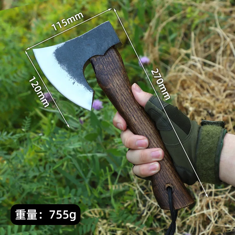 

Тактический походный топор для кемпинга, рубки дров, пожаротушения, удобный для походов, самообороны и выживания