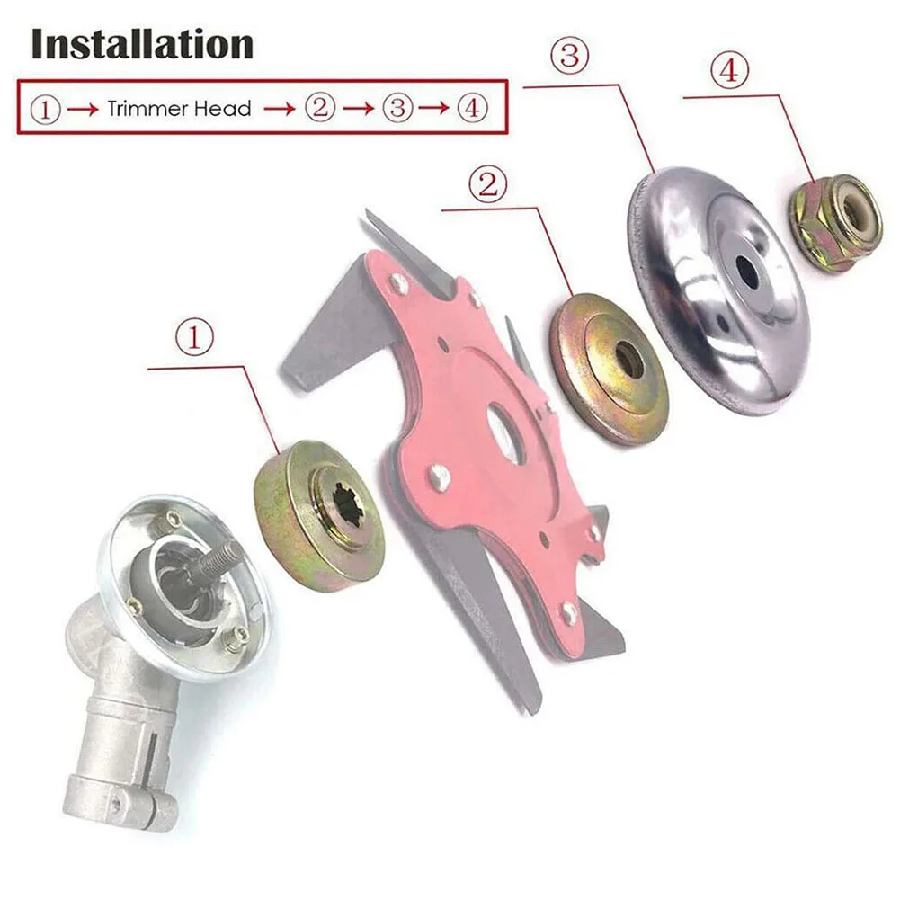 

Accessories Mower Blade Kit Easy To Install For Old Or Broken Metal Stable Trimmer Repairing Kit Wear Resistance