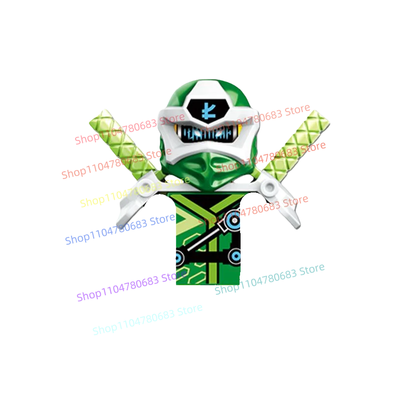 Bloques de construcción MOC guerrero energético Ninja montaje modelo estatuilla Anime elementos de TV maestro temporada 12 juguete regalo de vacaciones coleccionable