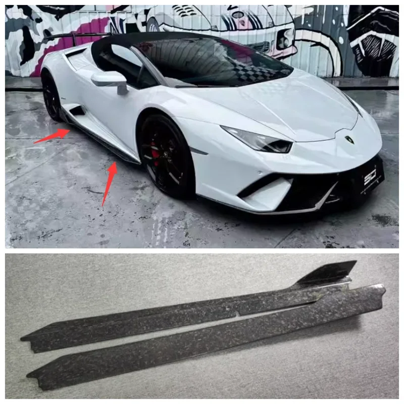 

Высококачественный бампер из углеродного волокна для Lamborghini LP580 LP610 2014-2020, бампер, боковая юбка, спойлер