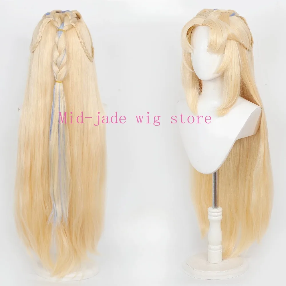 Genshin Impact Nicole Reeyn Cosplay Wig Thick Fluffy Hair Realistic Scalp for Valentine Game Festival and Photography