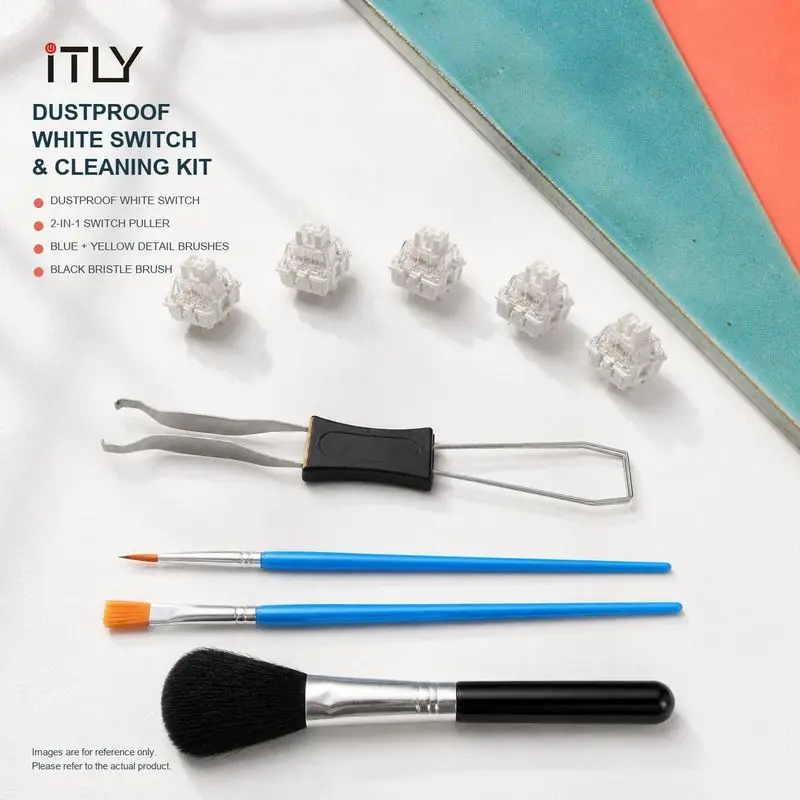 iTLY V3 White Switch 5Pin Mechanical Keyboard Switch DIY 3D Printer RGB Hot Swap MX Cross Stem For Custom Gaming Keyboard Keycap