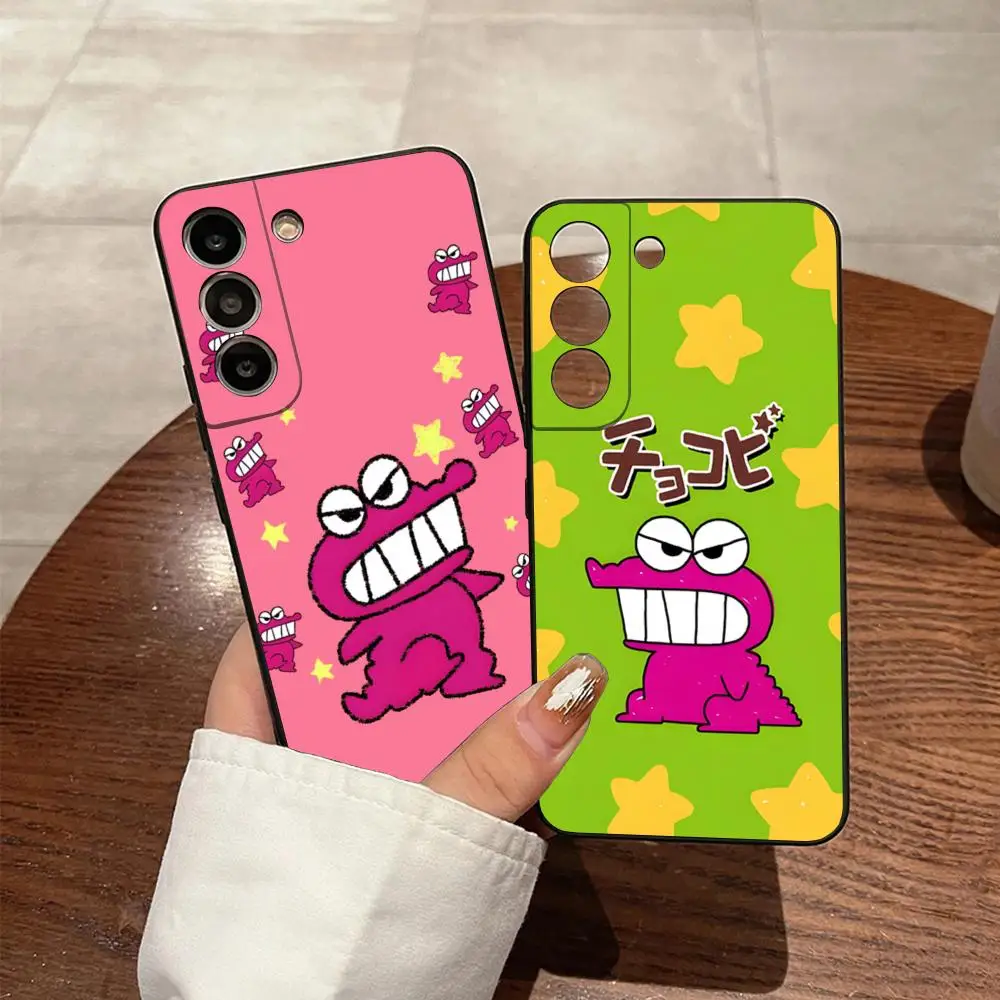 Snack Green Dinosaur Phone Case for Samsung S24 Ultra S23 Fe S22 S20 S21 Plus Galaxy A54 A34 A24 A53 Note 20 Cover