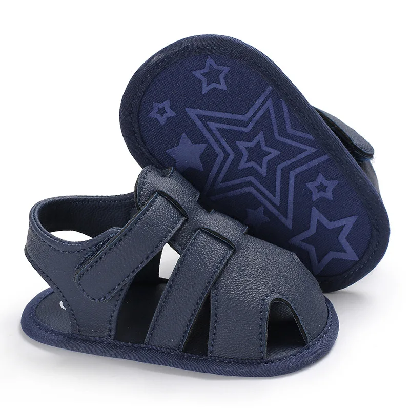 New Baby Girl Sandals 0 to 3 6 9 12 18 24 Months PU Leather Soft Toddler Boy Sandals 1 2 Years White Brown Kids Shoes Boutique