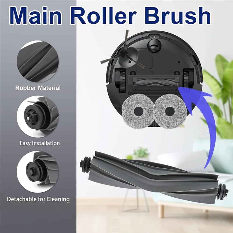 

Efficient-Accessories For Dreame L10s Pro Ultra Robot Vacuum, Replacement Parts Main Side Brush Hepa Filter Dust Bag Mop Pad