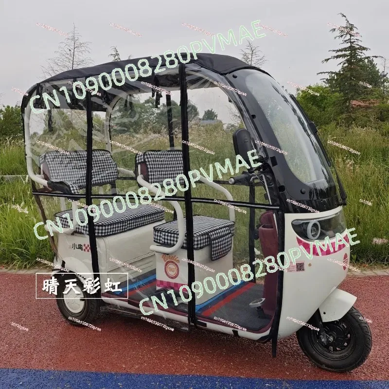rain-curtain-shedexcluding-tricycle，-electric-tricycle-integrated-shed-thickened-surrounding-curtain-thermal-cover