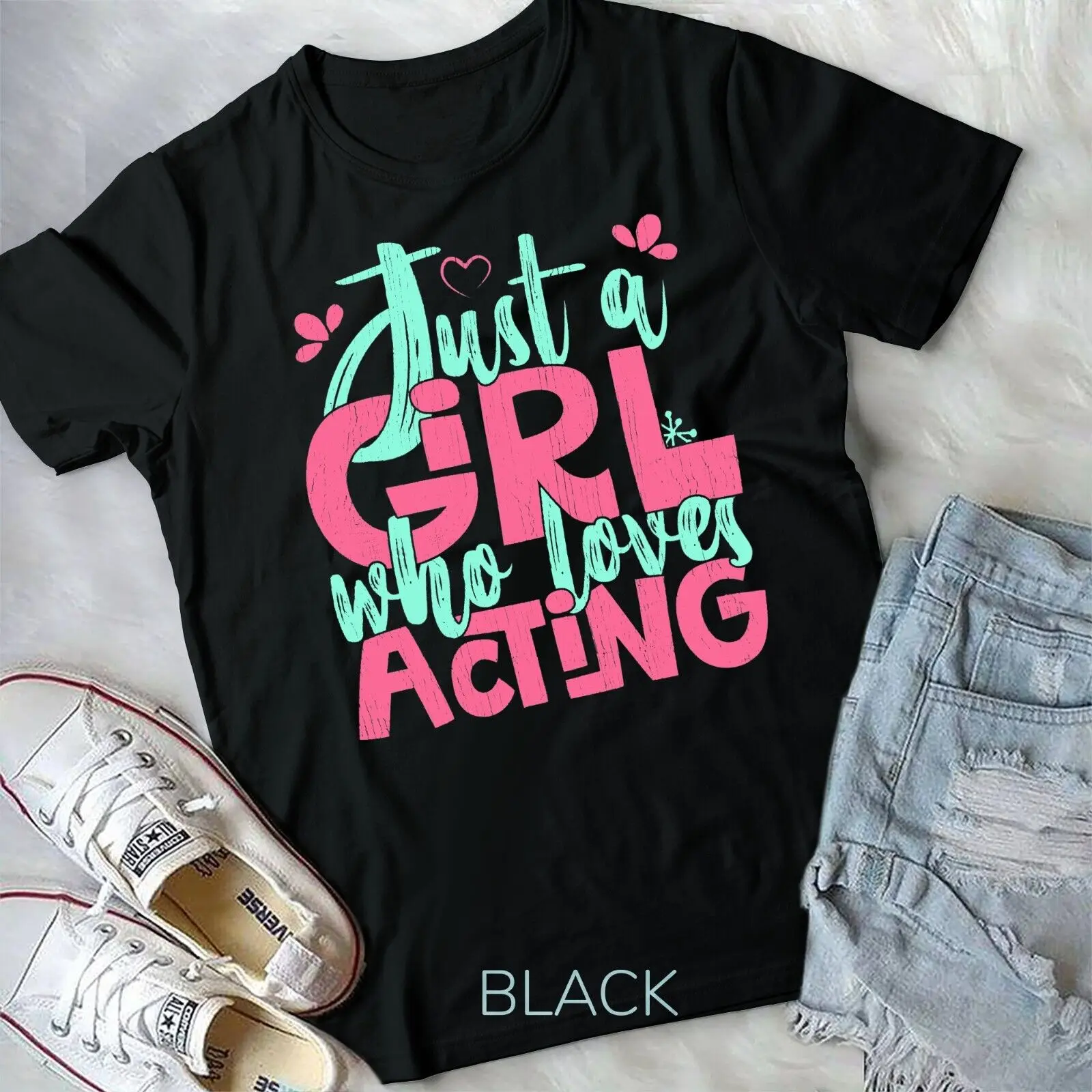 Just A Girl Who Loves Acting Gift Unisex T-shirt