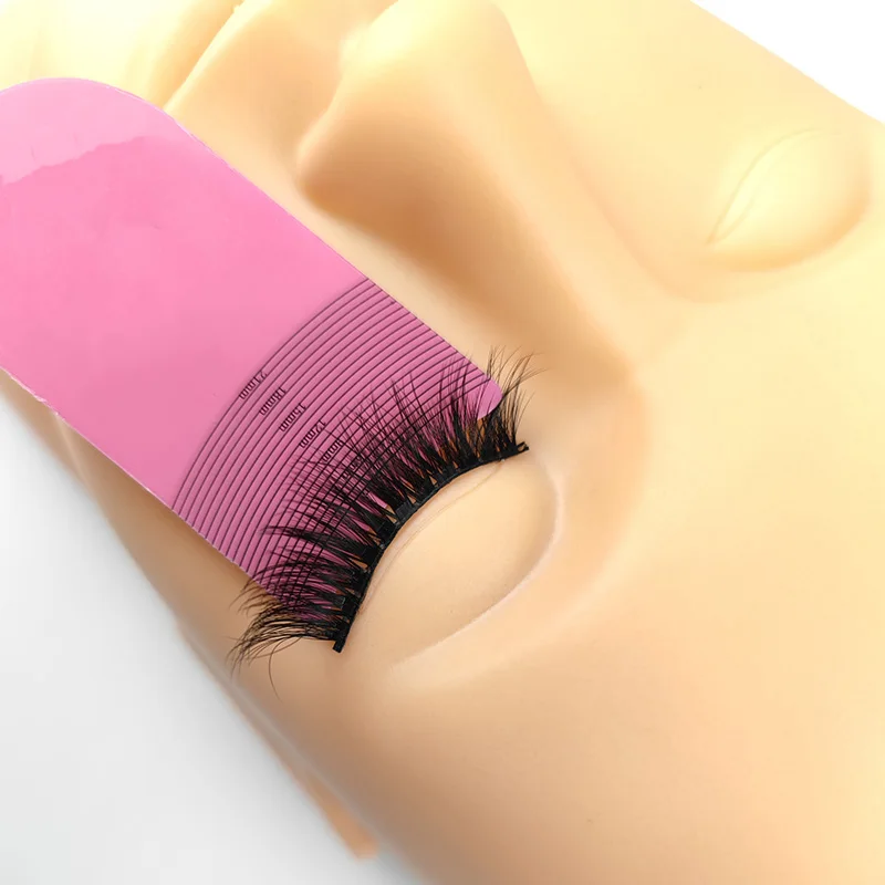 20 pezzi di misurazione della lunghezza delle ciglia morbida righello 3-21mm strumento di crescita dell'estensione delle ciglia per accessori per il trucco di bellezza