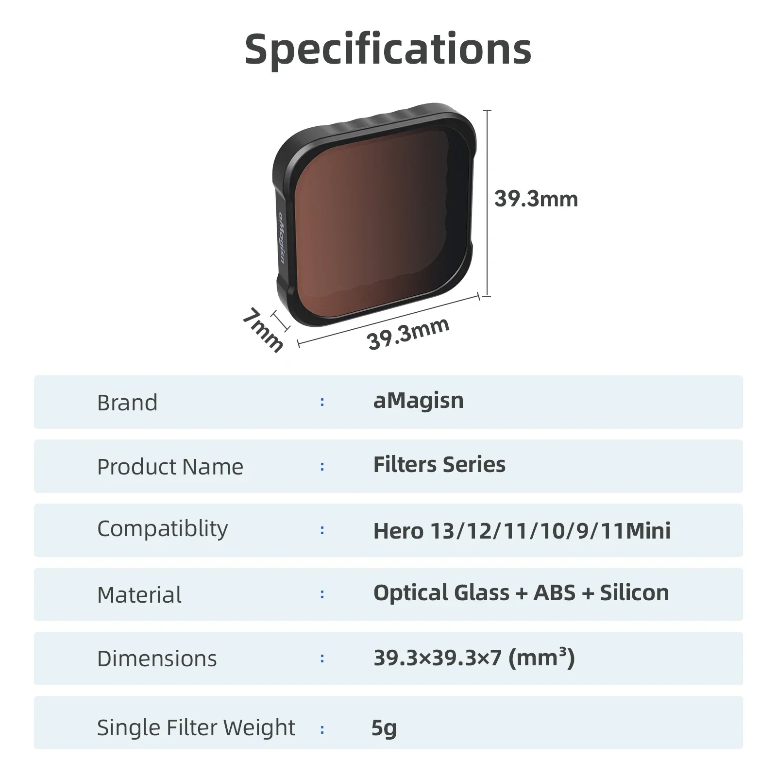 Lens Filters For GoPro Hero 13/12/11/11 mini/10/9 UV CPL ND4 ND8 ND16 ND32 ND64 Waterproof Filters Set For GoPro 13 Accessories