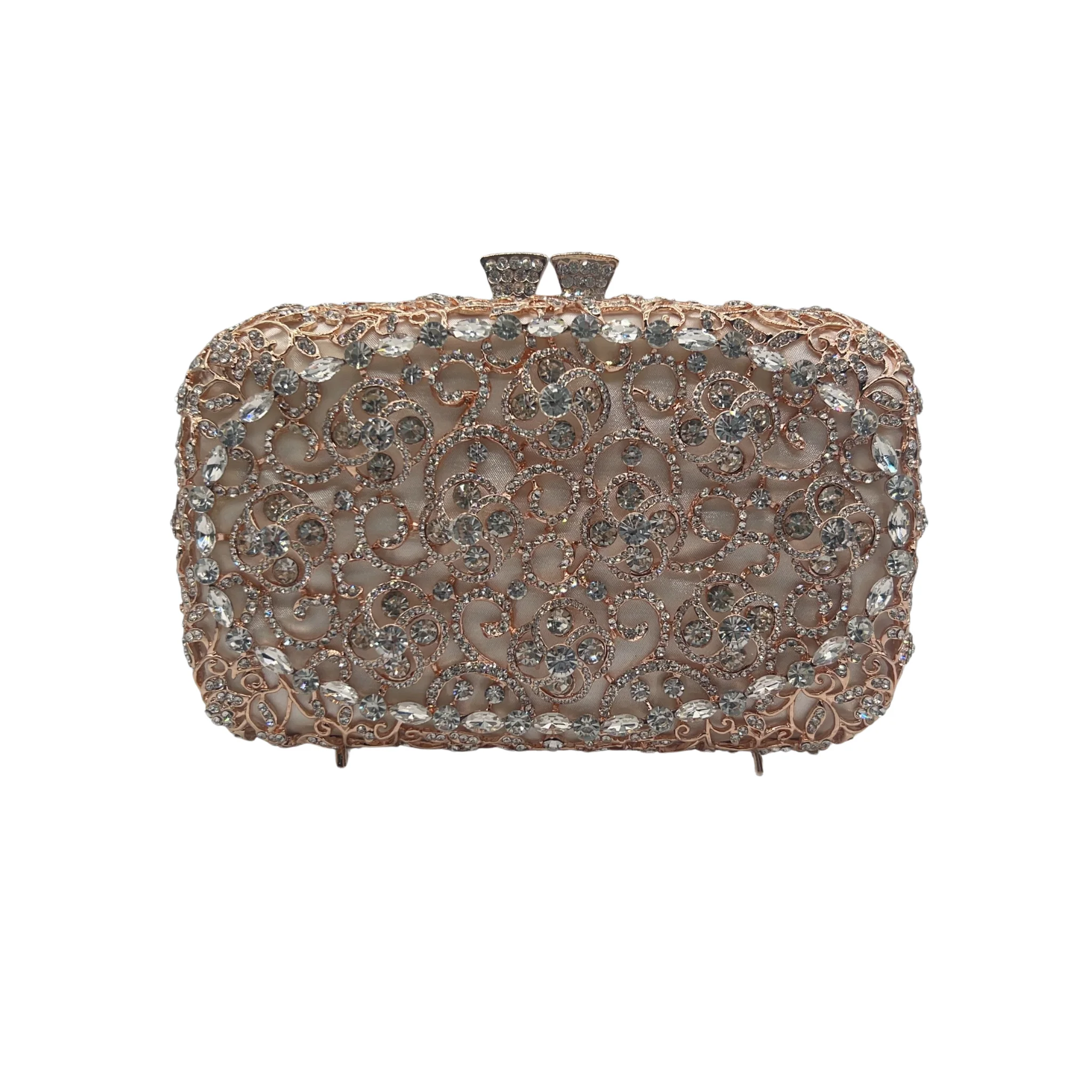 

Hot Sale Fashion Bling Party Chain Hand Bag Women's Luxury Diamonds Banquet Evening Rhinestone Clutch Bag