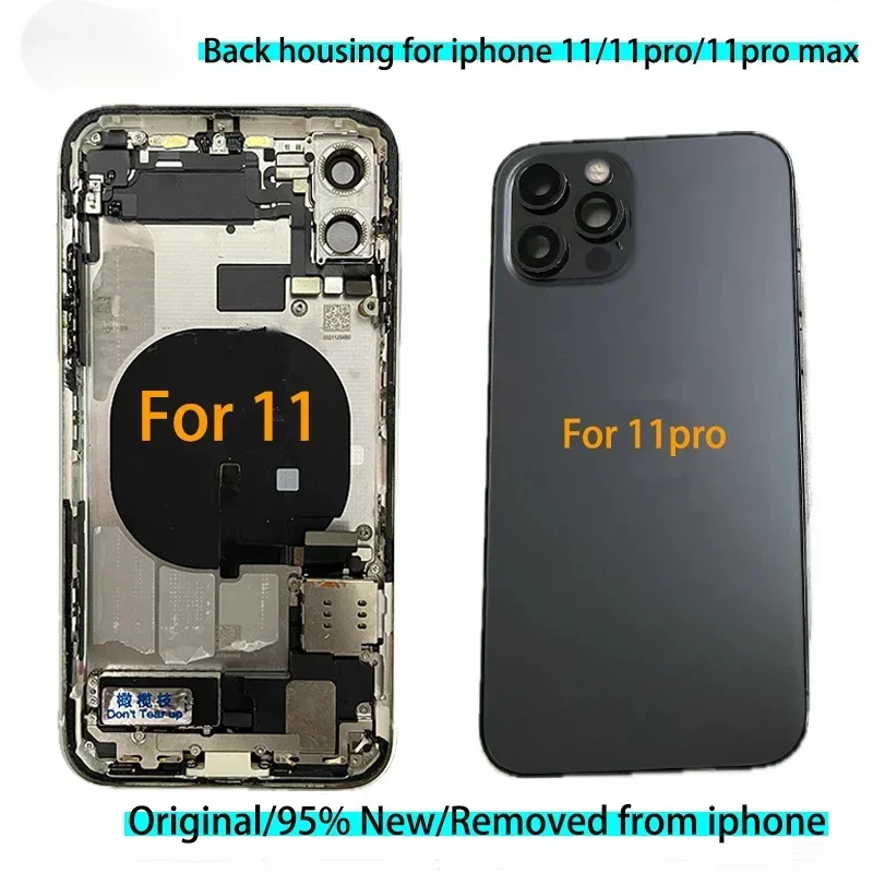 

Original back cover for iPhone 11/11pro Max housing , full assembly replacement with SIM tray/scews