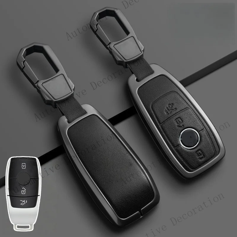 Z+ Zinc Alloy Leather Car Key Case Cover For Mercedes Benz E200 E300 S212 E400 W212