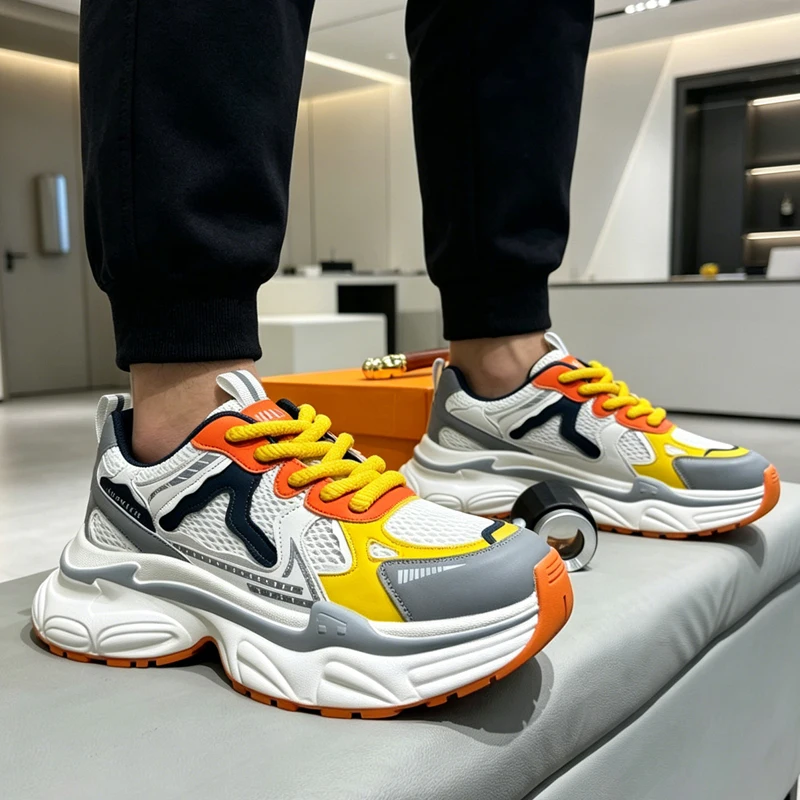 

Men's Casual Sneakers Spring Summer New Breathable Soft-sole Anti-slip Outdoor Running Shoes Fashion Students Speed Sports Shoes