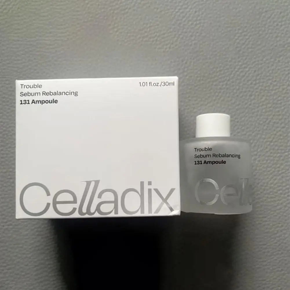 

1.01 унции/30 мл Celladix Trouble Sebum Rebalancing 131 Ampoule - Увлажняющий бальзам для контроля жирности и восстановления барьера для жирной кожи, склонной к акне