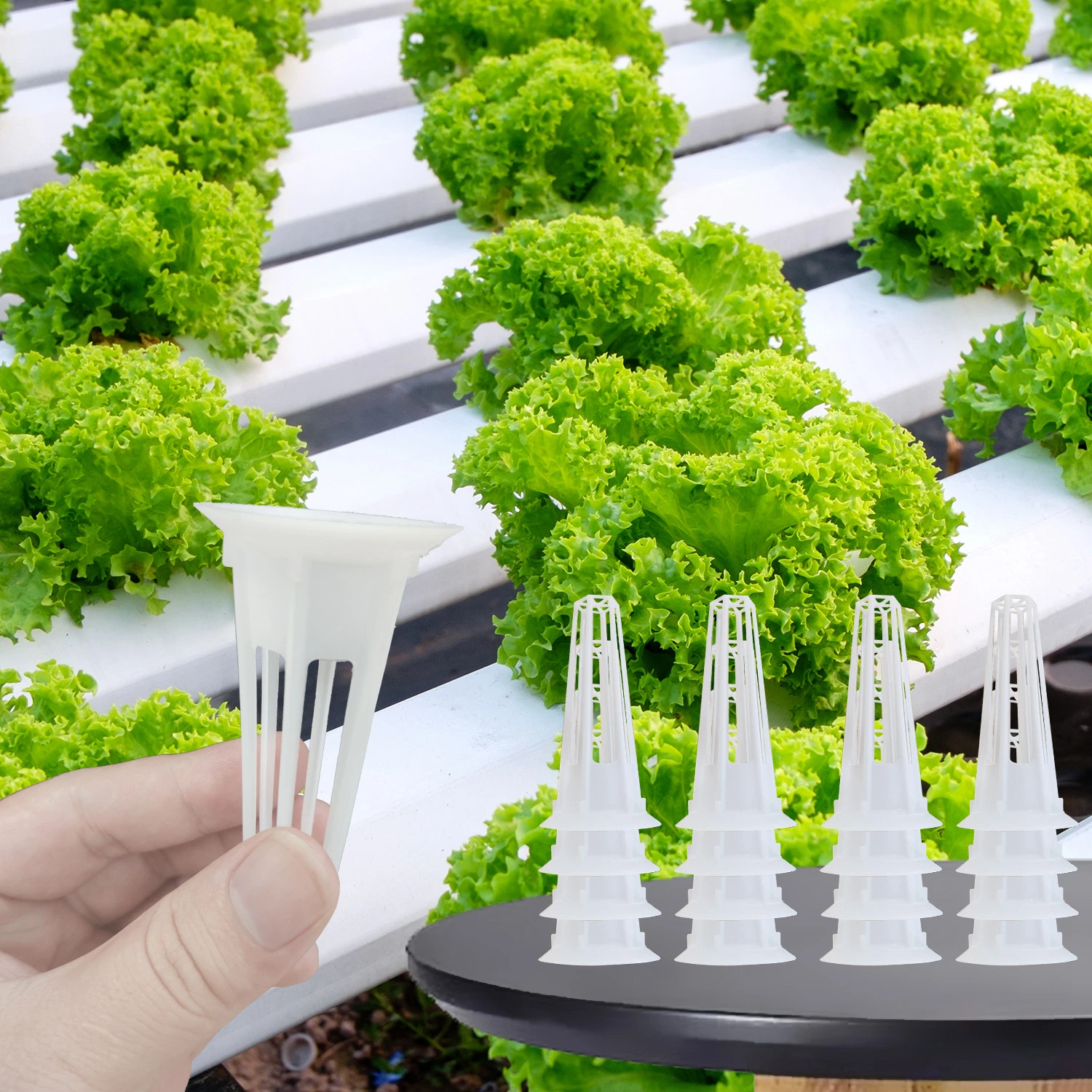 12-100Pcs Veg Hydroponic Planting Basket Reusable  For Aerogarden Plant Soilless Cultivation System Garden Plant Grow Mesh Pot